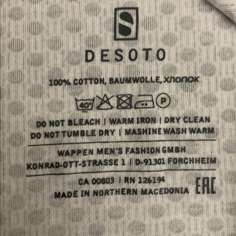 DESOTO Casual Kent Monochrome Geometric Shirt - Picture 10 of 11
